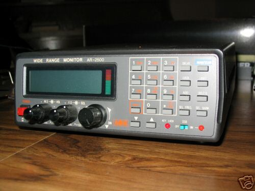 Ar-2500 wide frequency police scanner by aor