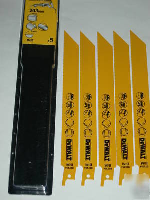 Dewalt 203MM X5 recip metal saw blade DW938 DW008 DC380