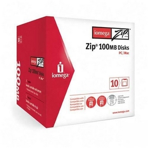 Iomega 32605 -10PK zip 100MB sleeve pc/ma