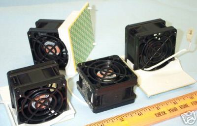 New sunon 12VDC 60MM sq. fans 4PC lot all muffin