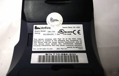 Verifone omni 3750 w dial & ethernet ip internet module