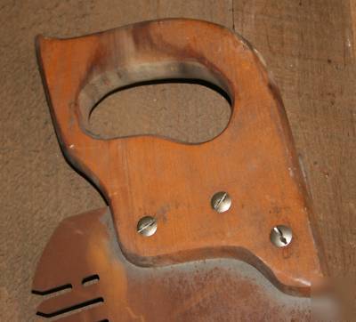 Vintage 1 or 2 man lumber cutting hand saw 46