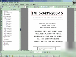 Westinghouse sa-135 arc welding set service manual cd