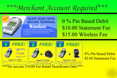 Wireless mobile portable credit card machine terminal