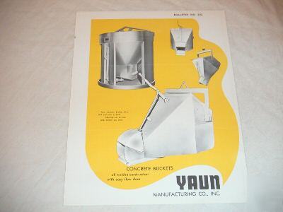 Yaun concrete buckets brochure 