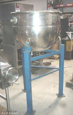 Hamilton 60 gallon steam jacketed stainless kettle