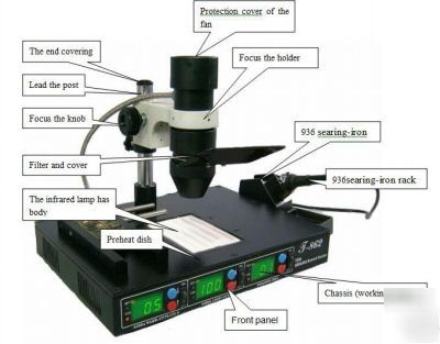 Irda 862 infrared bga reballing welding rework station