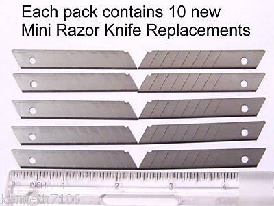 Lot 600 mini razor knife blades cutter knife refills fs