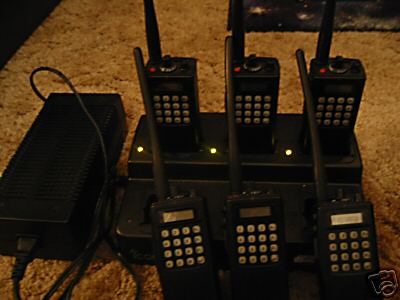 Lot of 6 icom ic-F30LT portable vhf radios police fire 