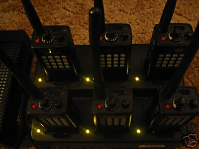 Lot of 6 icom ic-F30LT portable vhf radios police fire 