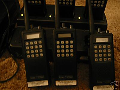 Lot of 6 icom ic-F30LT portable vhf radios police fire 