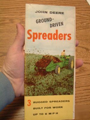 1956 john deere ground driven spreaders brochure