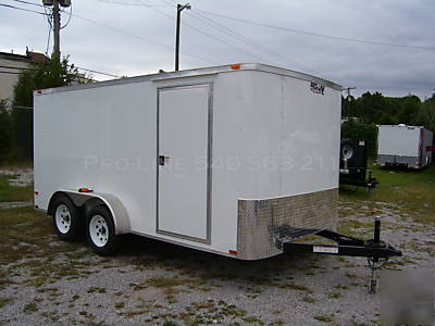 7 x 14 enclosed cargo/utility motorcycle trailer