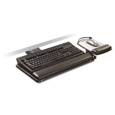 3M premium lever-free keyboard platform tray, black