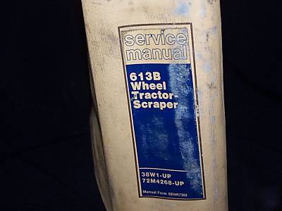 Caterpillar service manual 613B scraper 72M4268-up 100%