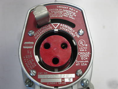 Crouse-hinds electrical receptacle - p/n CPS14-120