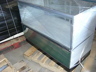 Glass display case sliding rear door jewelry store