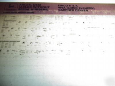 John deere industrial axle parts catalog microfiche jd