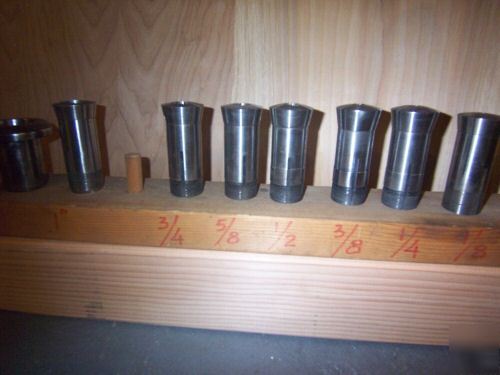 Lathe machine hand wheel collet assembly with 7 collets