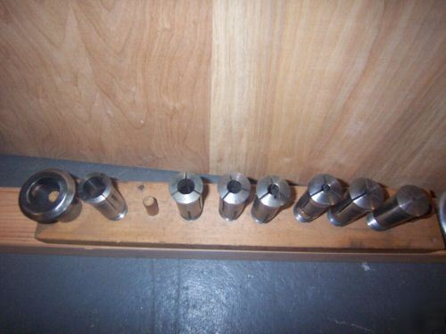 Lathe machine hand wheel collet assembly with 7 collets