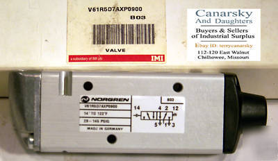 New 1 norgren V61R5D7A-XP0900 directional control valve