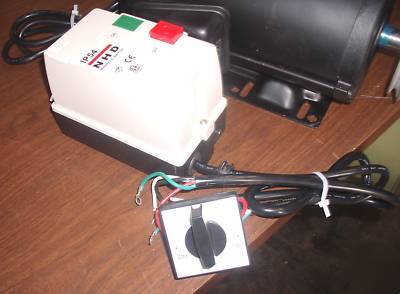 New 3 hp motor mag starter, f/r switch from shaper 1 ph