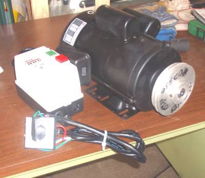 New 3 hp motor mag starter, f/r switch from shaper 1 ph