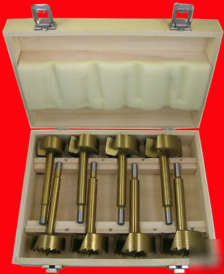 New large 8PC forstner bit set size 2-1/4