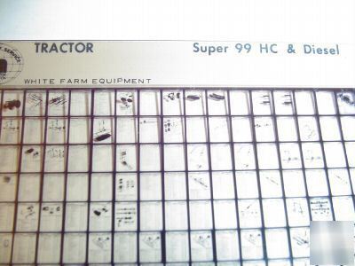 Oliver super 99 hc & diesel tractor catalog microfiche