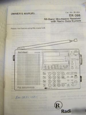 Radio shack dx-398 multi band shortwave radio receiver