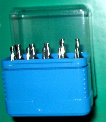 Set of 10 hss cobalt FC3 milling cutters 