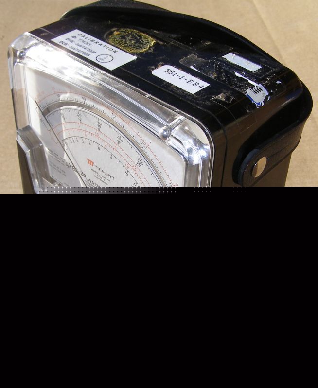 Triplett model 630-na type 4 vom meter...no accessories