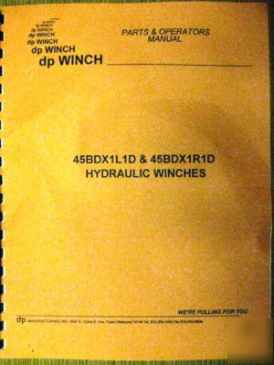 Unused dp model 45 #45BDX1L1D 45,000 lb winch w/manual