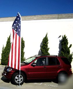 15 feet tall trucks bow feather swooper flag banner