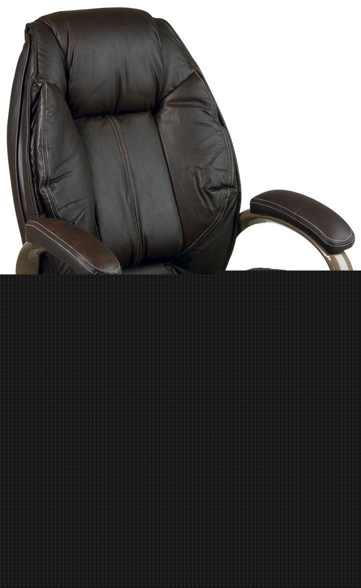 Espresso executive computer desk leather office chair 