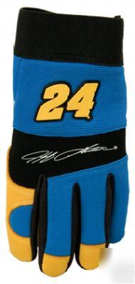 New jeff gordon leather gloves - xl - 