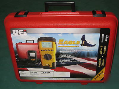 New uei C75 combustion analyzer w/probe & case hvac 