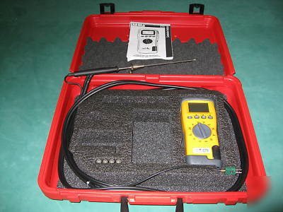 New uei C75 combustion analyzer w/probe & case hvac 