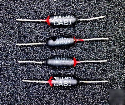 QTY4: vf matched mullard 0A81 OA81 germanium diodes