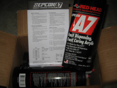 Ramset red head epcon A7 acrylic adhesive 4 @ 28OZ