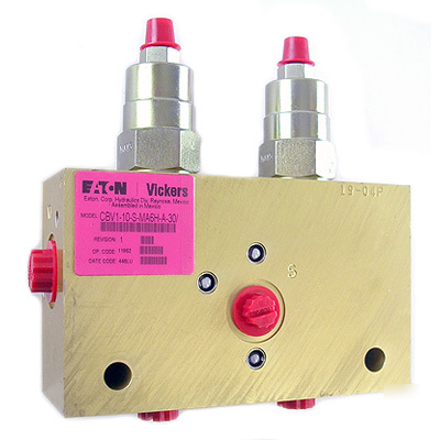 Vickers CBV1-10 series counterbalance valves in housing