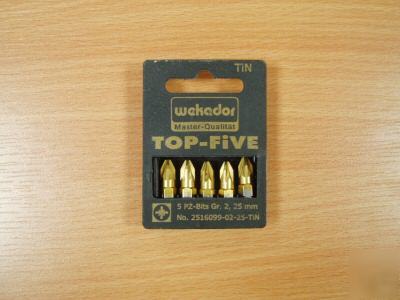 Wekador 5PCE PZ2 titanium bit set 