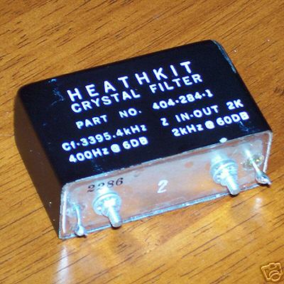 Heathkit 404-284-1 400HZ cw crystal filter from hw-101