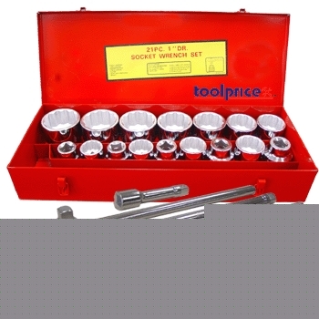 1 inch drive 21 pc monster socket wrench tool set