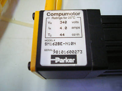 Compumotor SM162BE-N10N servo motor with motor cable
