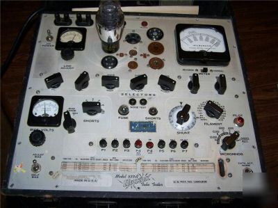 Hickok 539A tube tester / lampemÃ¨tre / rÃ¶hrenprÃ¼fgerÃ¤t