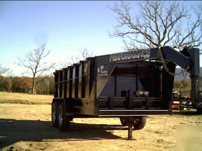 New '10 gooseneck dump trailer 7'X14'------ew trailers