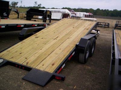 New 2010 20' tilt bed bumper pull lowboy trailers