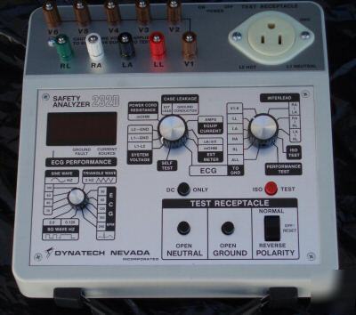 New dynatech nevada ecg safety analyzer 232D w/manual