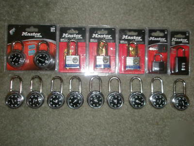New lot of 16 different master locks all 1500T new lock